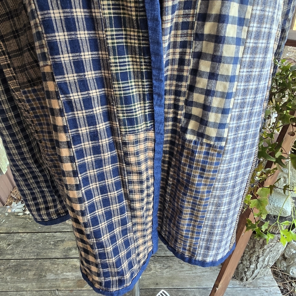 Women's Reversible Patchwork Open Front Blazer Or… - image 12